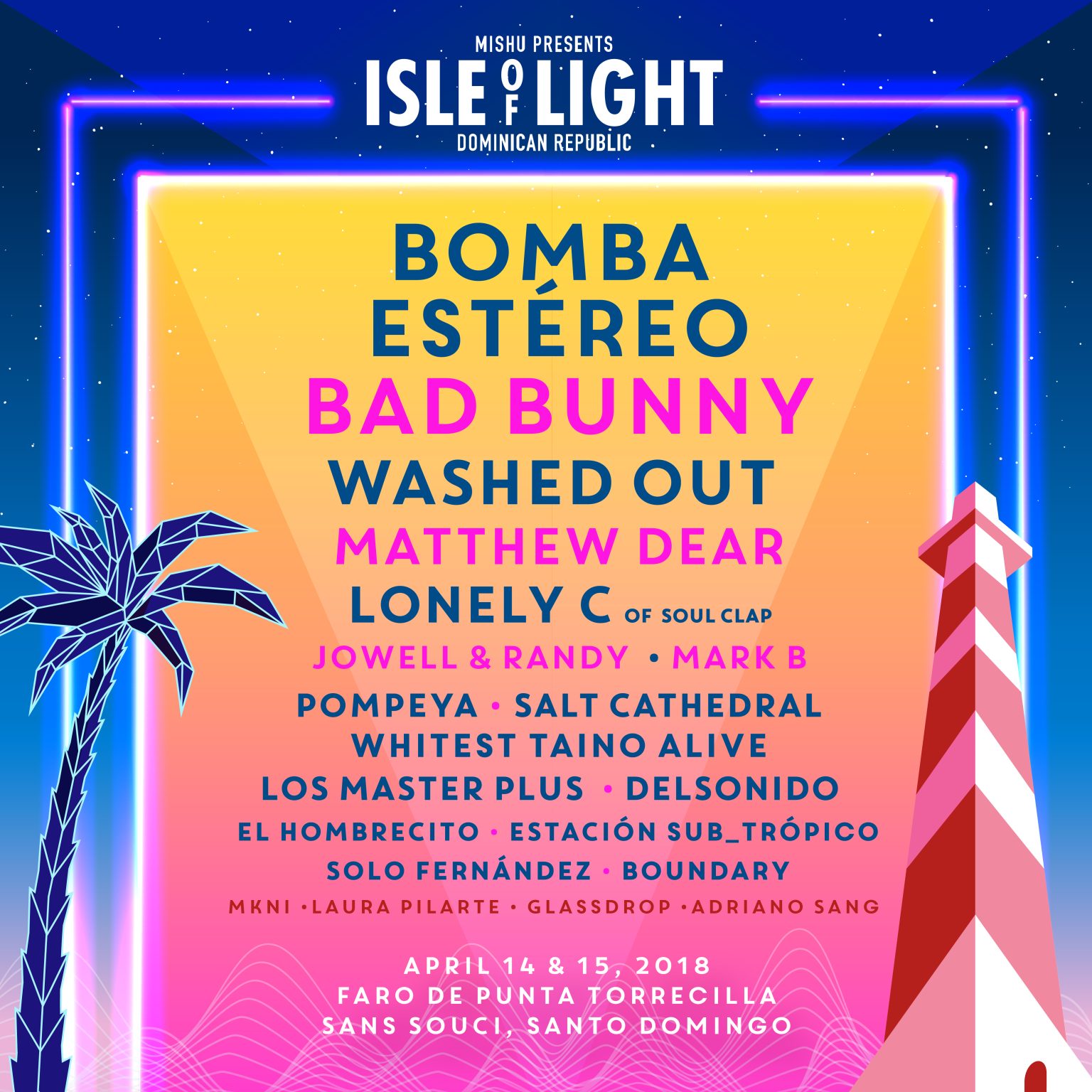 Isle of Light 2018 promotional artwork