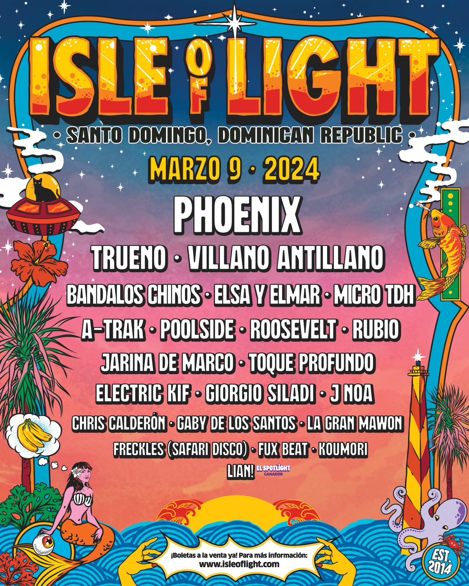 Isle of Light 2024 promotional artwork